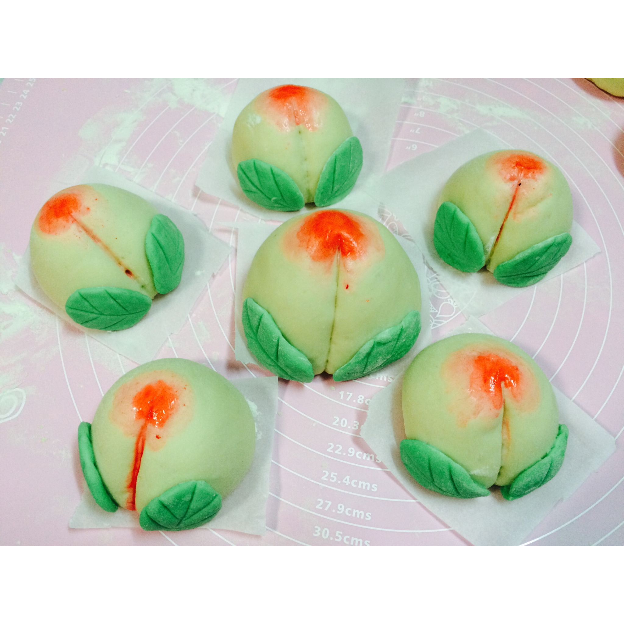 寿桃馒头（水蜜桃馒头）