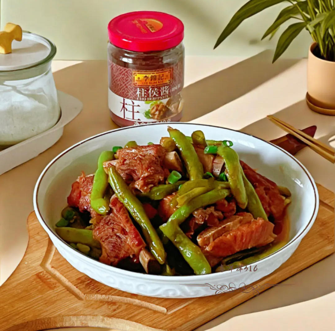 大师菜谱｜柱侯酱焖排骨豆角