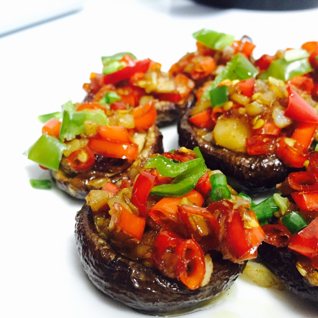 蒜蓉孜然烤香菇