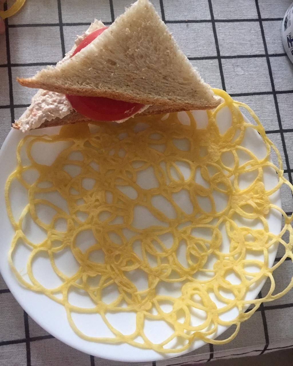 高颜值鸡蛋蕾丝网饼