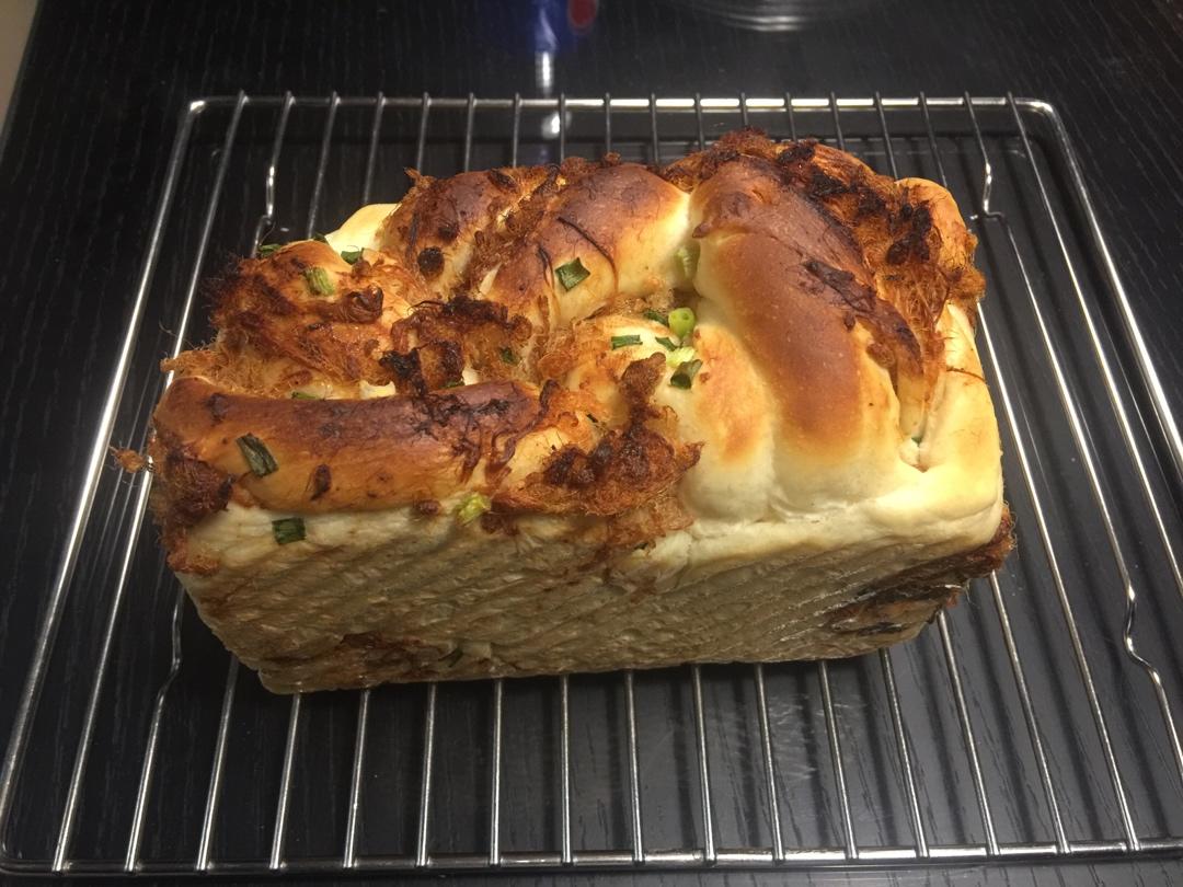 香葱肉松手撕吐司