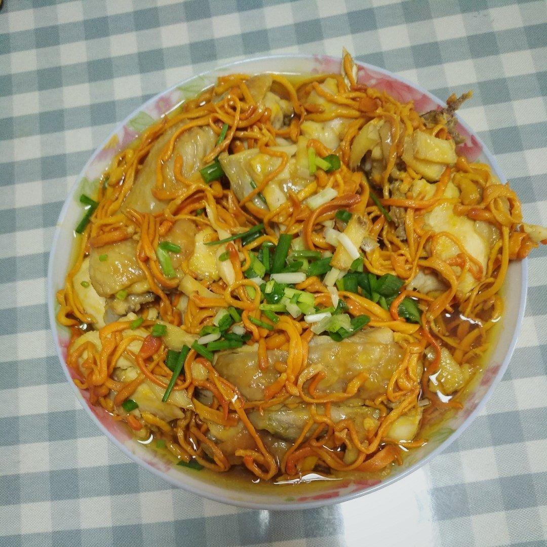 虫草花蒸鸡