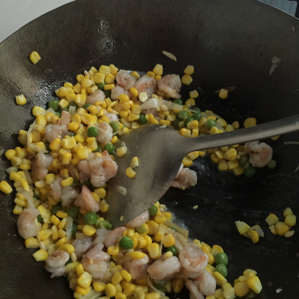 青豆玉米虾仁