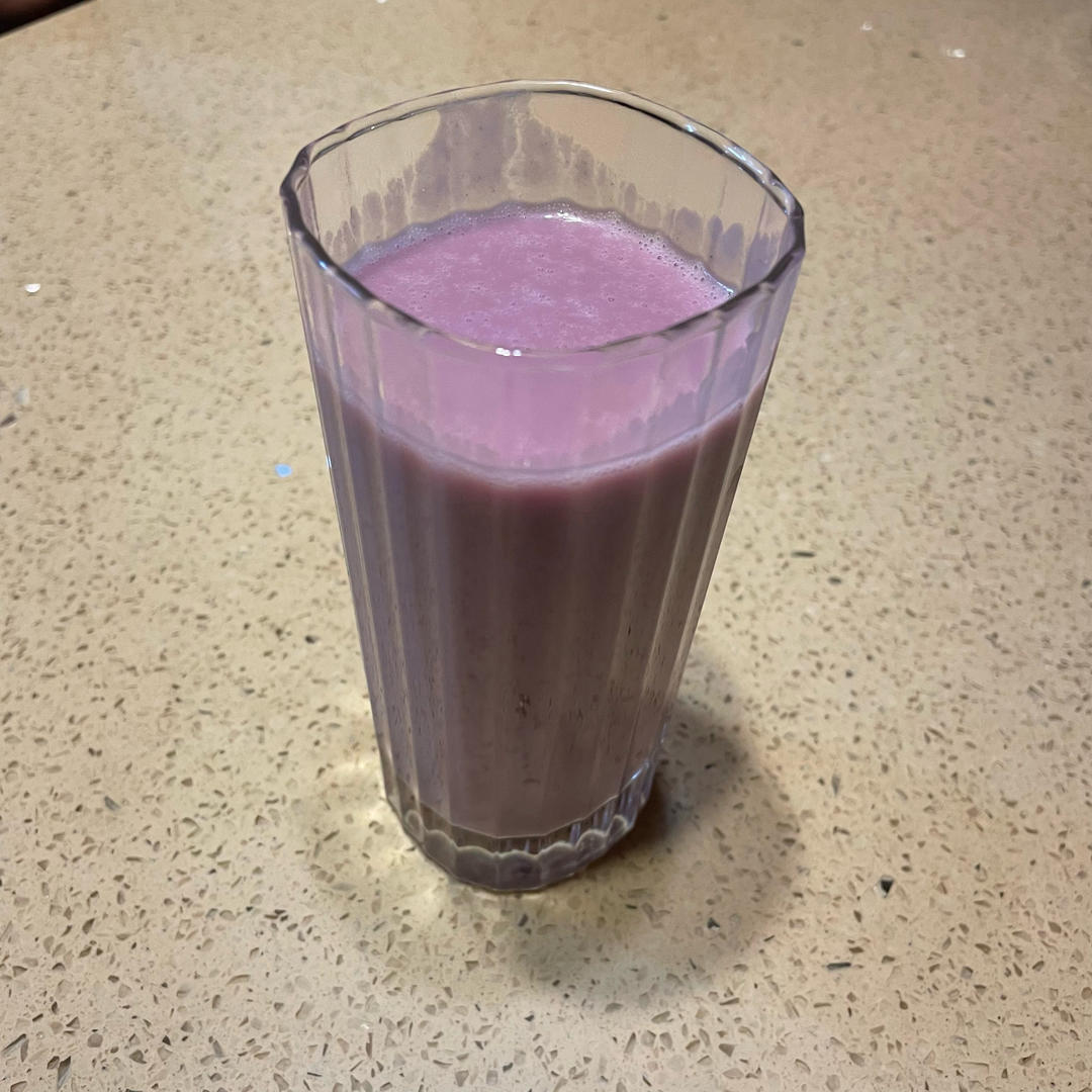 零卡糖椰香紫薯奶昔