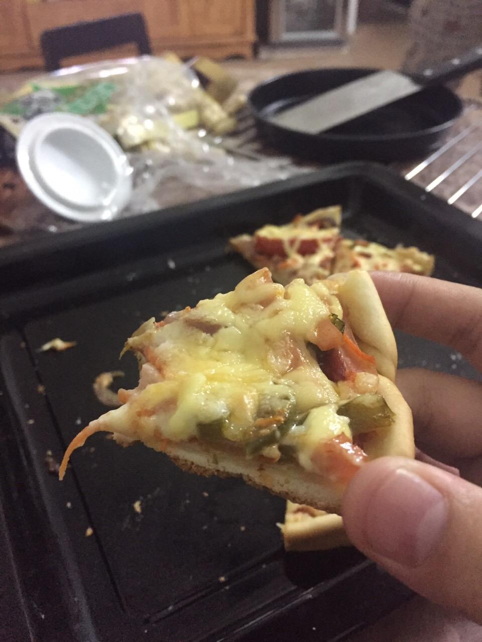 比萨  8寸比萨盘+一个烤盘的量的做法