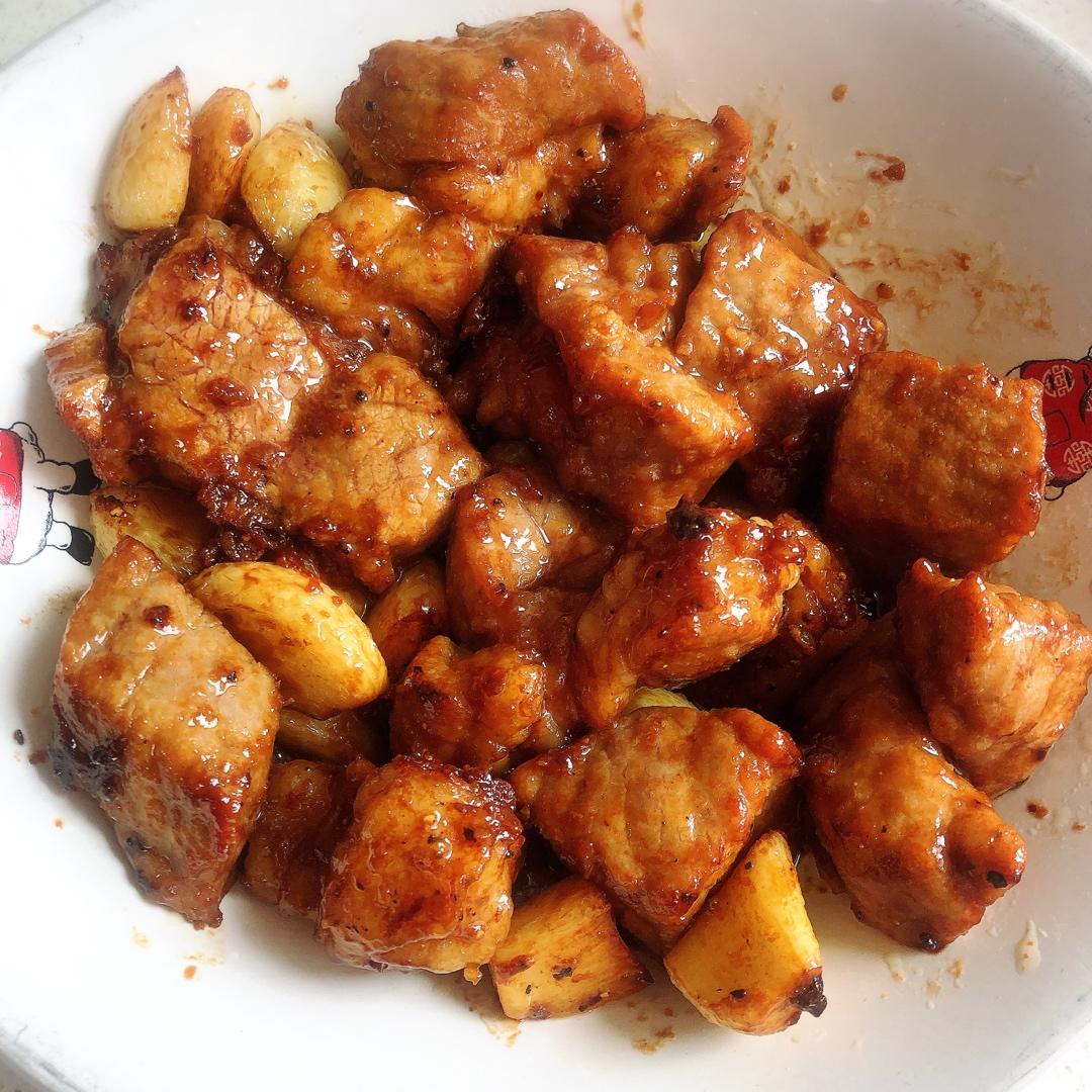 黑蒜子牛肉粒