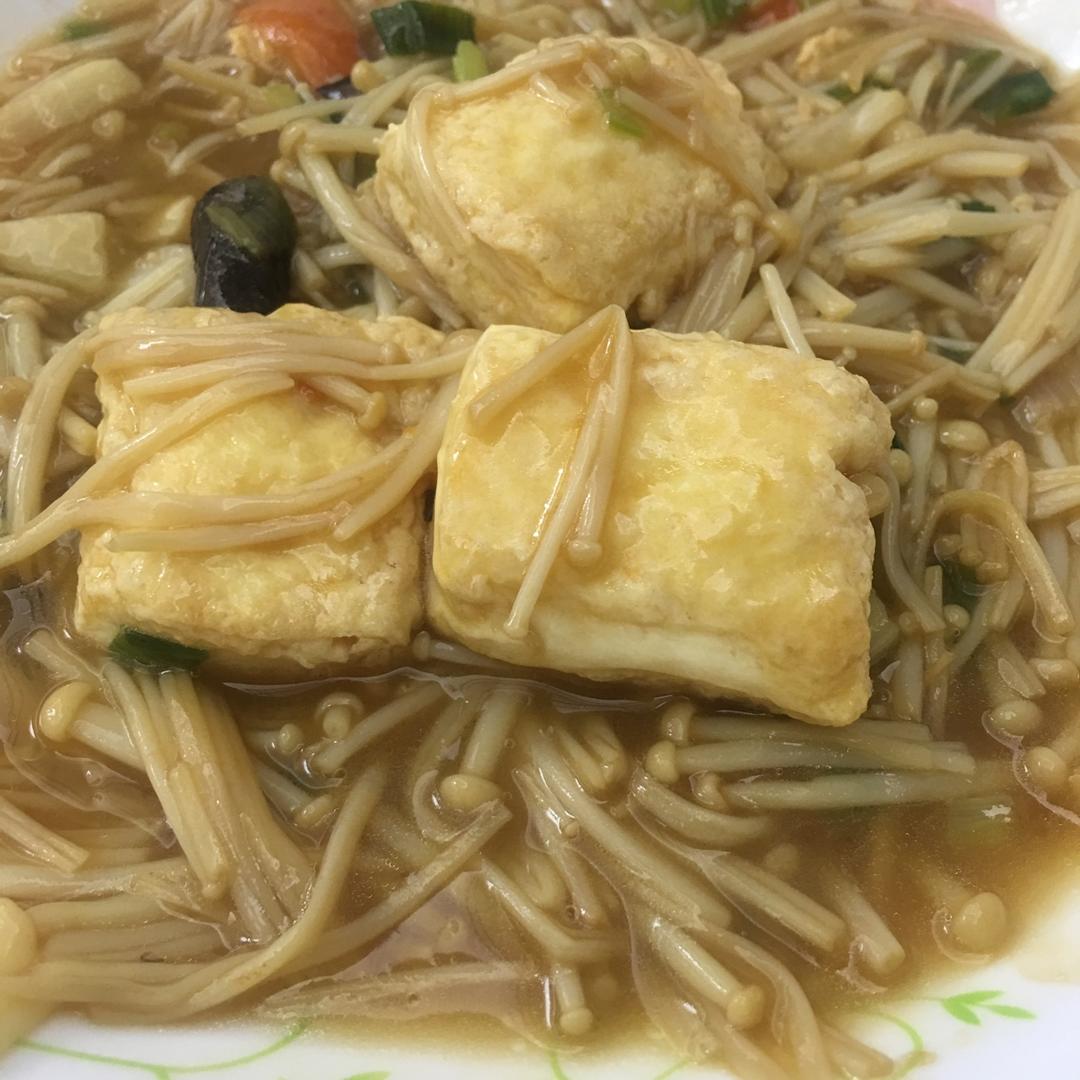 超级下饭菜--金针菇日本豆腐