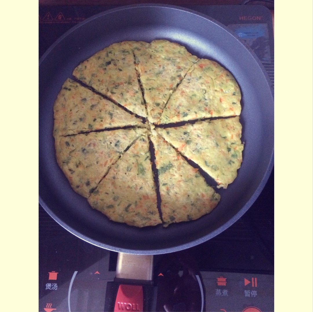 宝宝早餐蔬菜鸡蛋饼