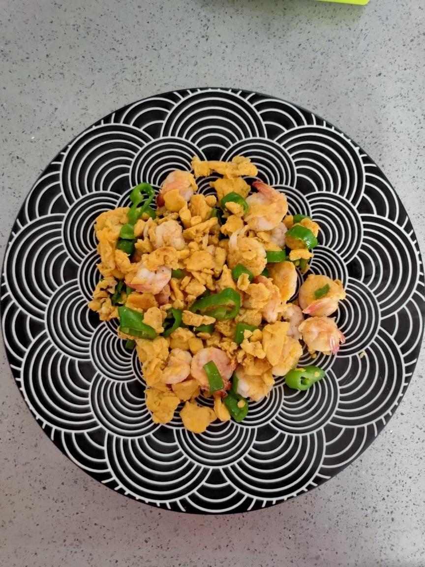 虾仁炒蛋
