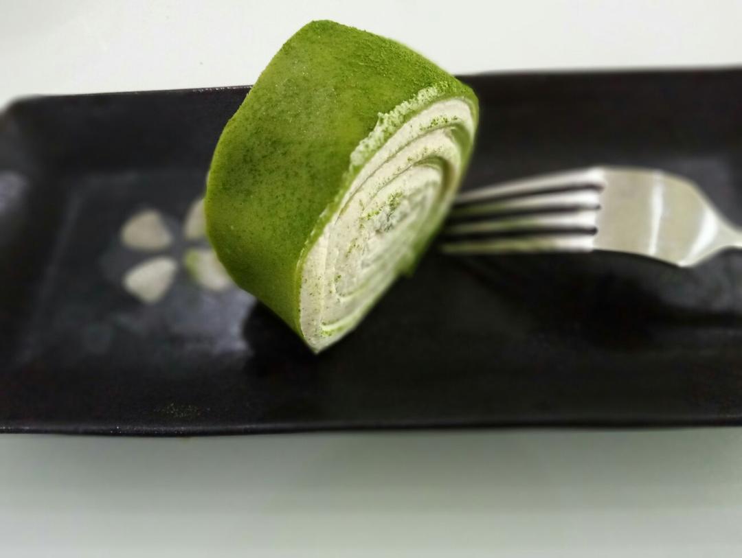 网红食谱│抹茶毛巾卷
