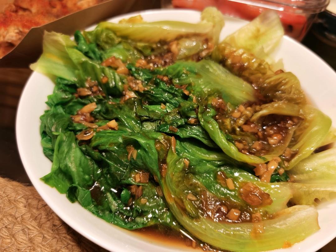 堪比饭店的白灼罗马生菜