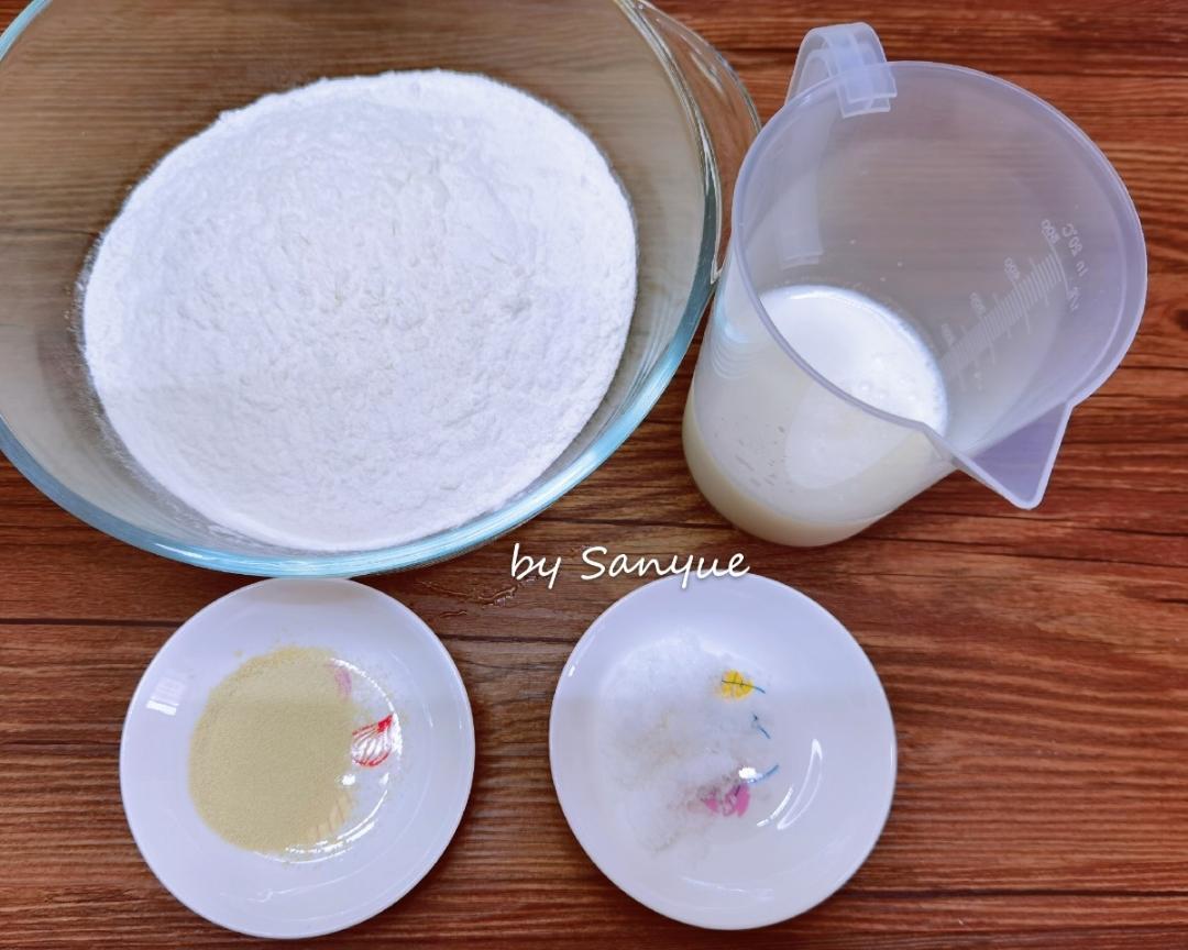 纯奶手撕吐司的做法 步骤1