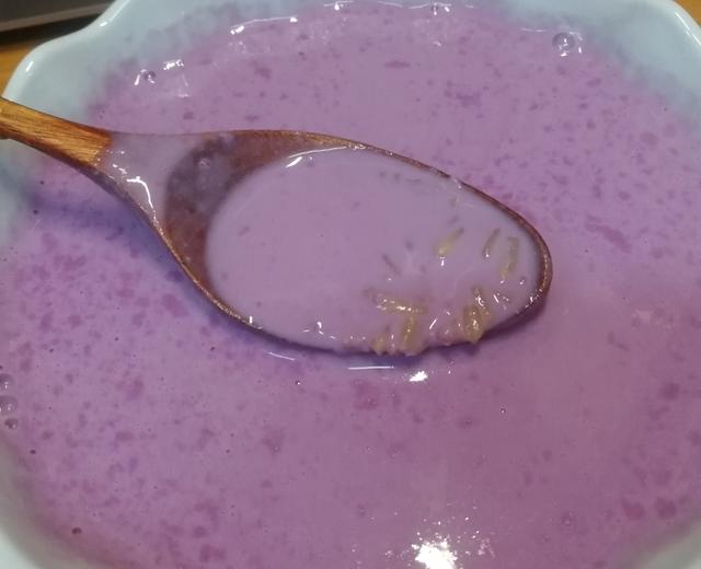 紫薯牛奶燕麦粥