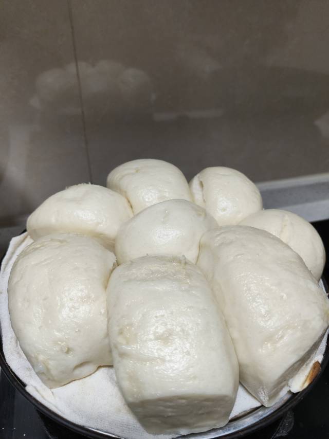 高筋面粉馒头。记录用量