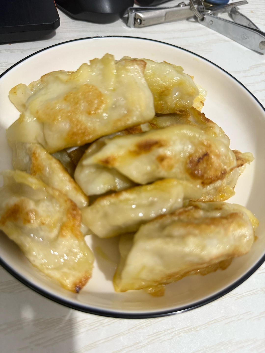 打败剩饺子之爱心煎饺。