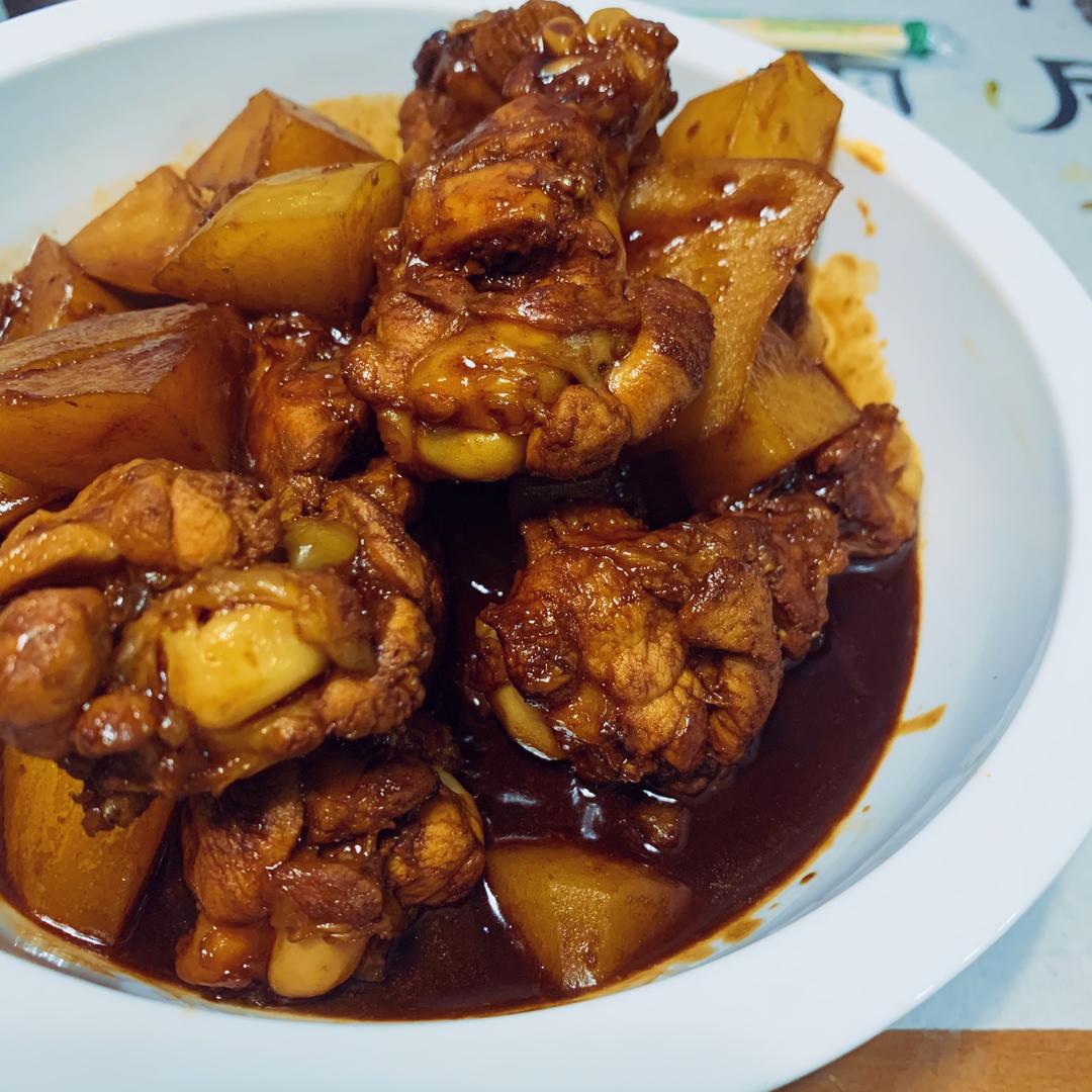 鸡翅根炖土豆