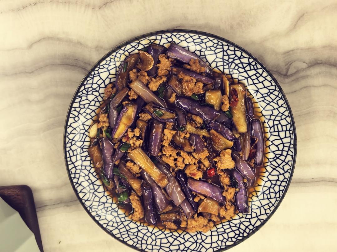 红烧肉沫茄子