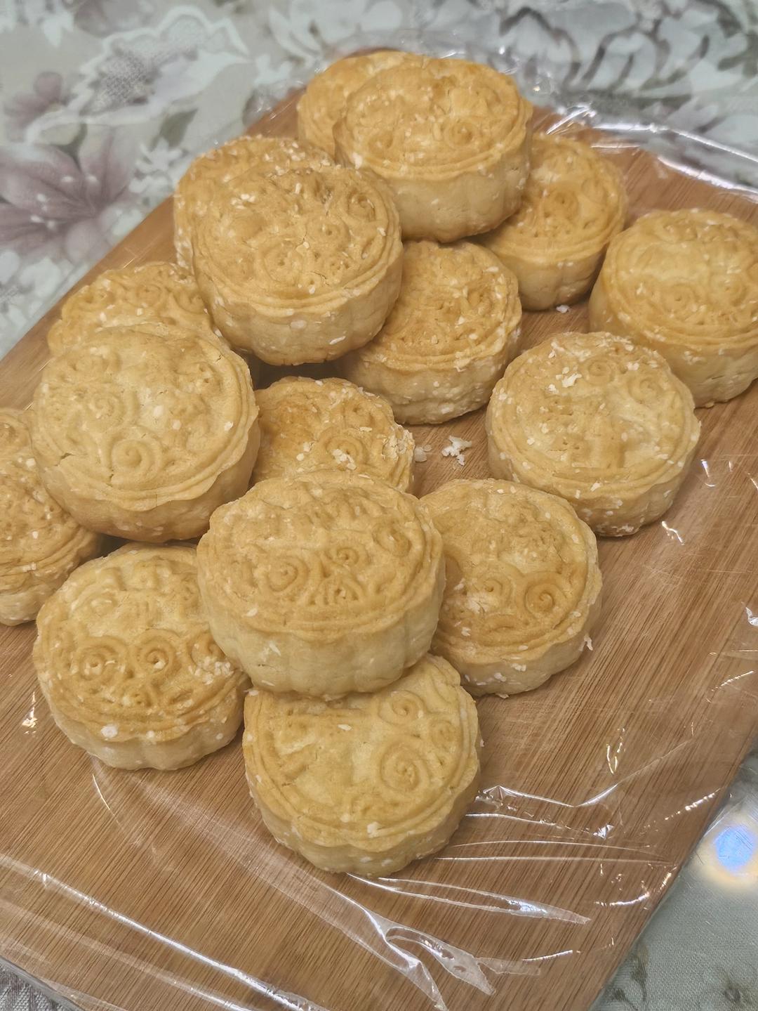 老式酥皮五仁月饼不用转化糖浆