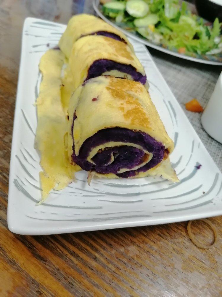紫薯鸡蛋卷