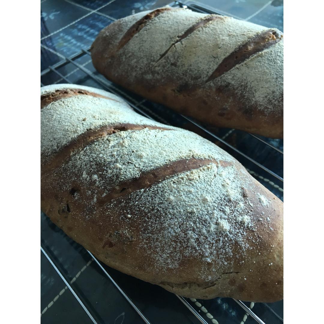 全麦核桃包～软欧包