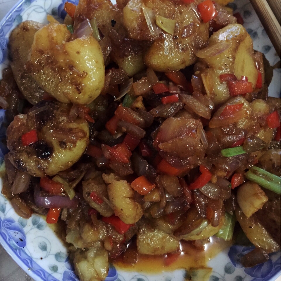 孜然香辣煎小土豆