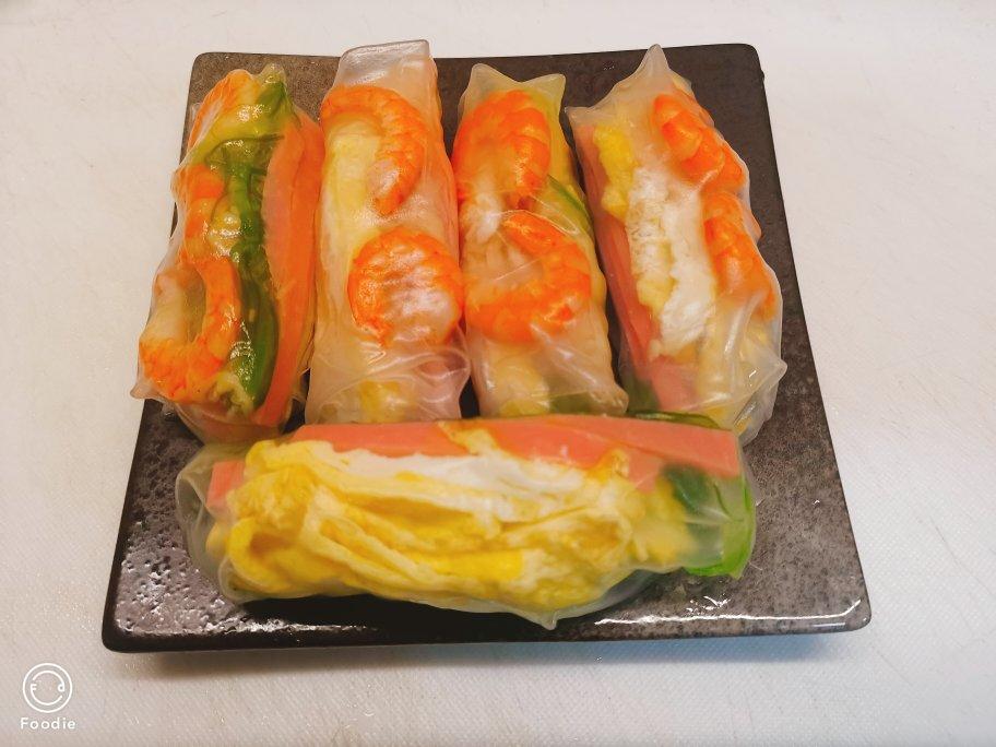 小艾不爱吃糖做的越南春卷包菜卷