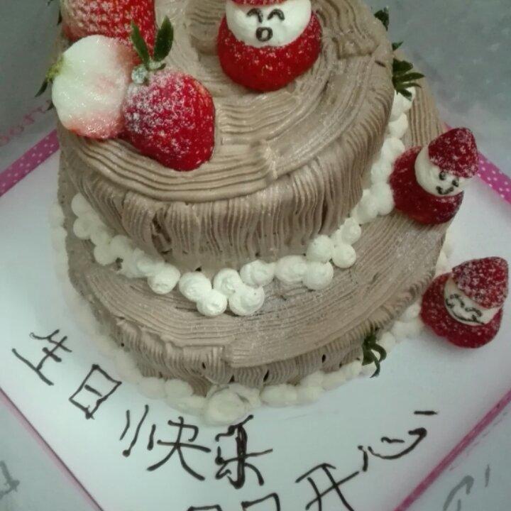巧克力漩涡树桩蛋糕