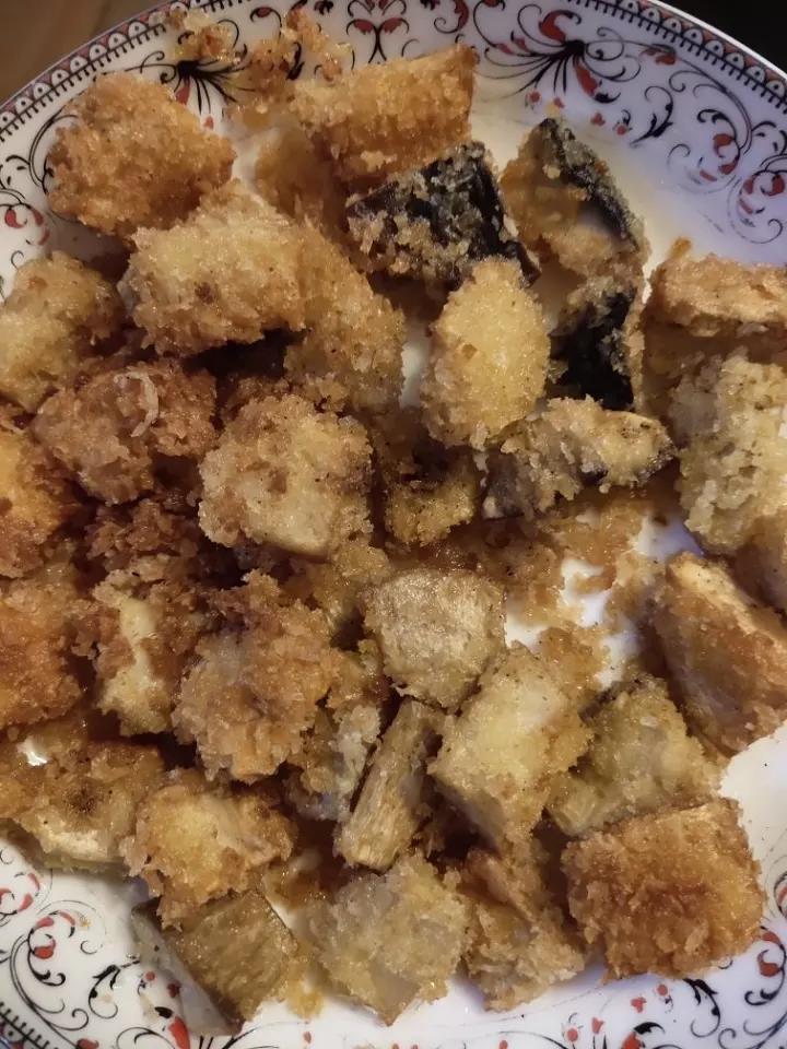 杏鲍菇版素鸡米花