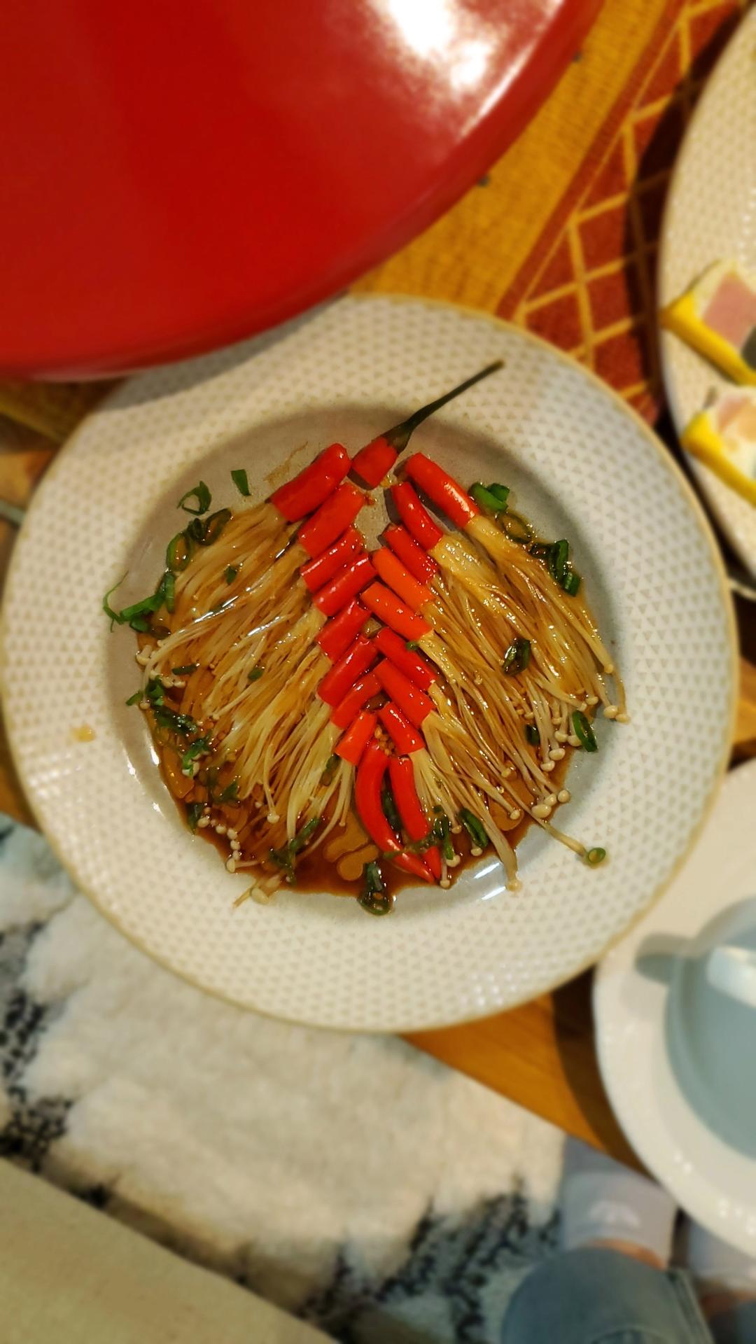 ㊗️新年开运菜🌶炮竹金针菇💥小白零失败