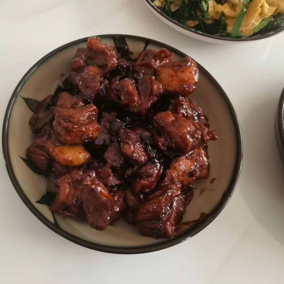 不硬不柴、果味红烧肉