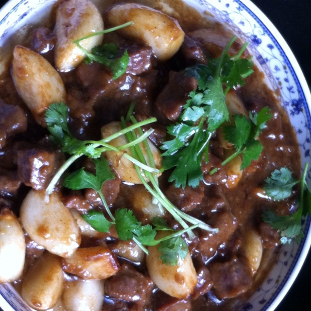 黑蒜子牛肉粒