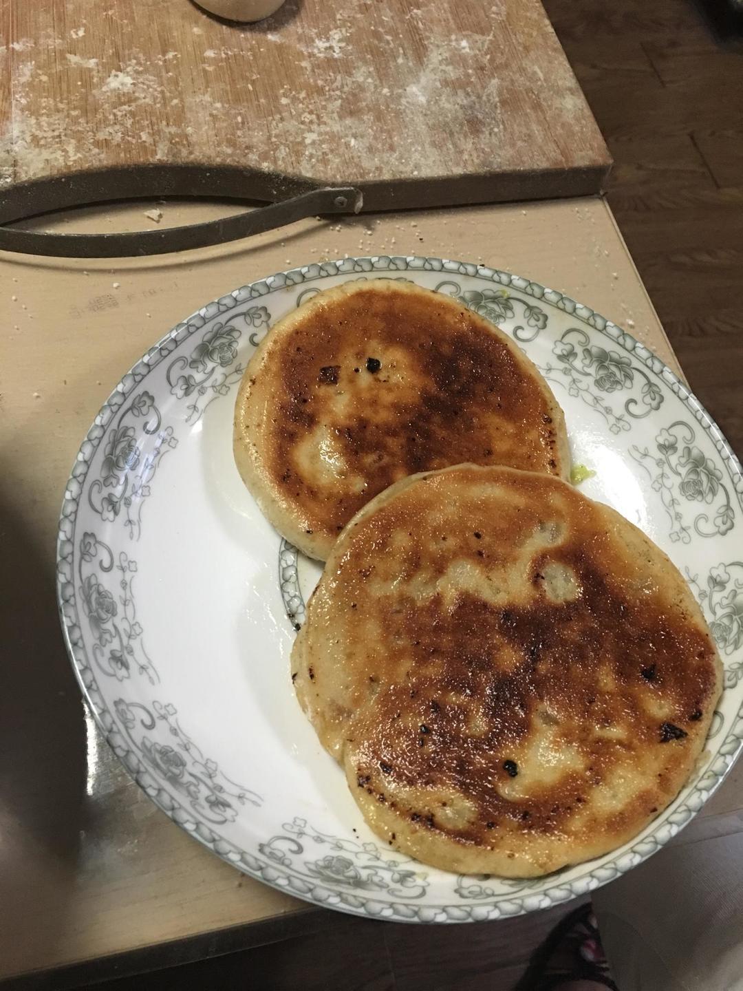 白菜鸡蛋海米馅饼