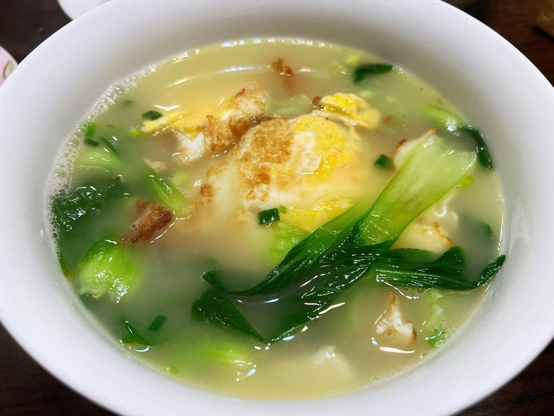 快手汤｜青菜鸡蛋汤