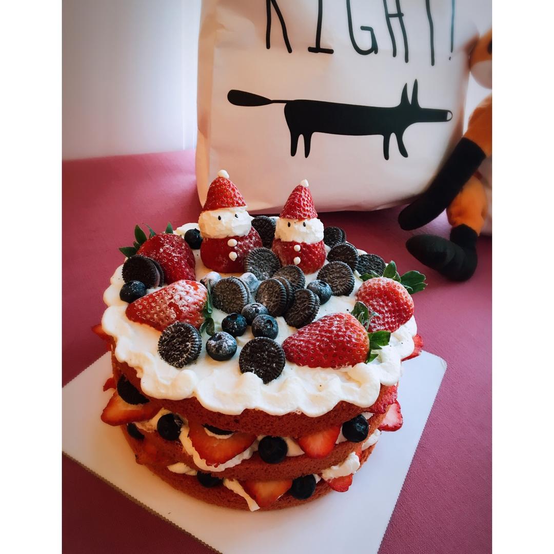 圣诞呆萌裸蛋糕