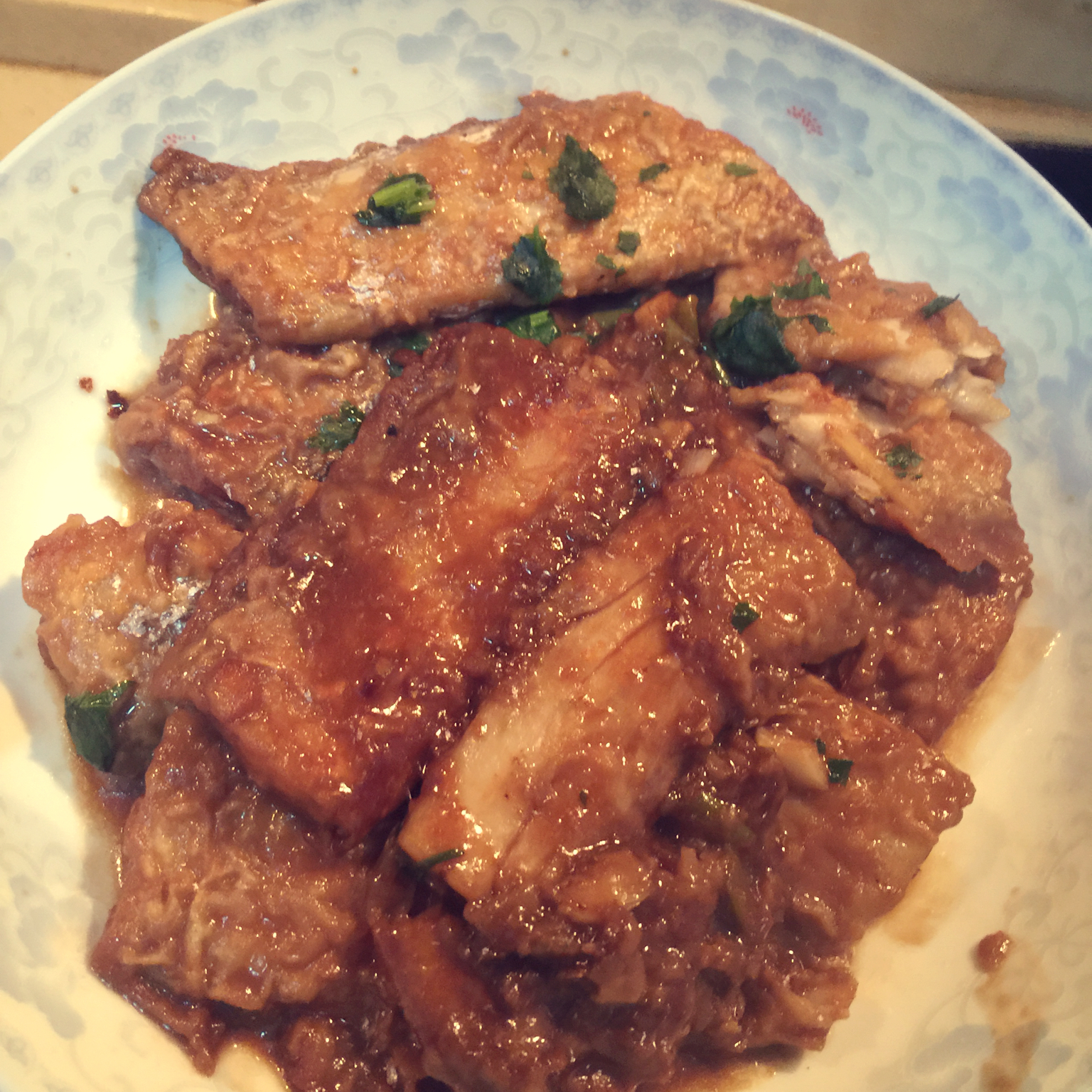 红烧带鱼（少油版）