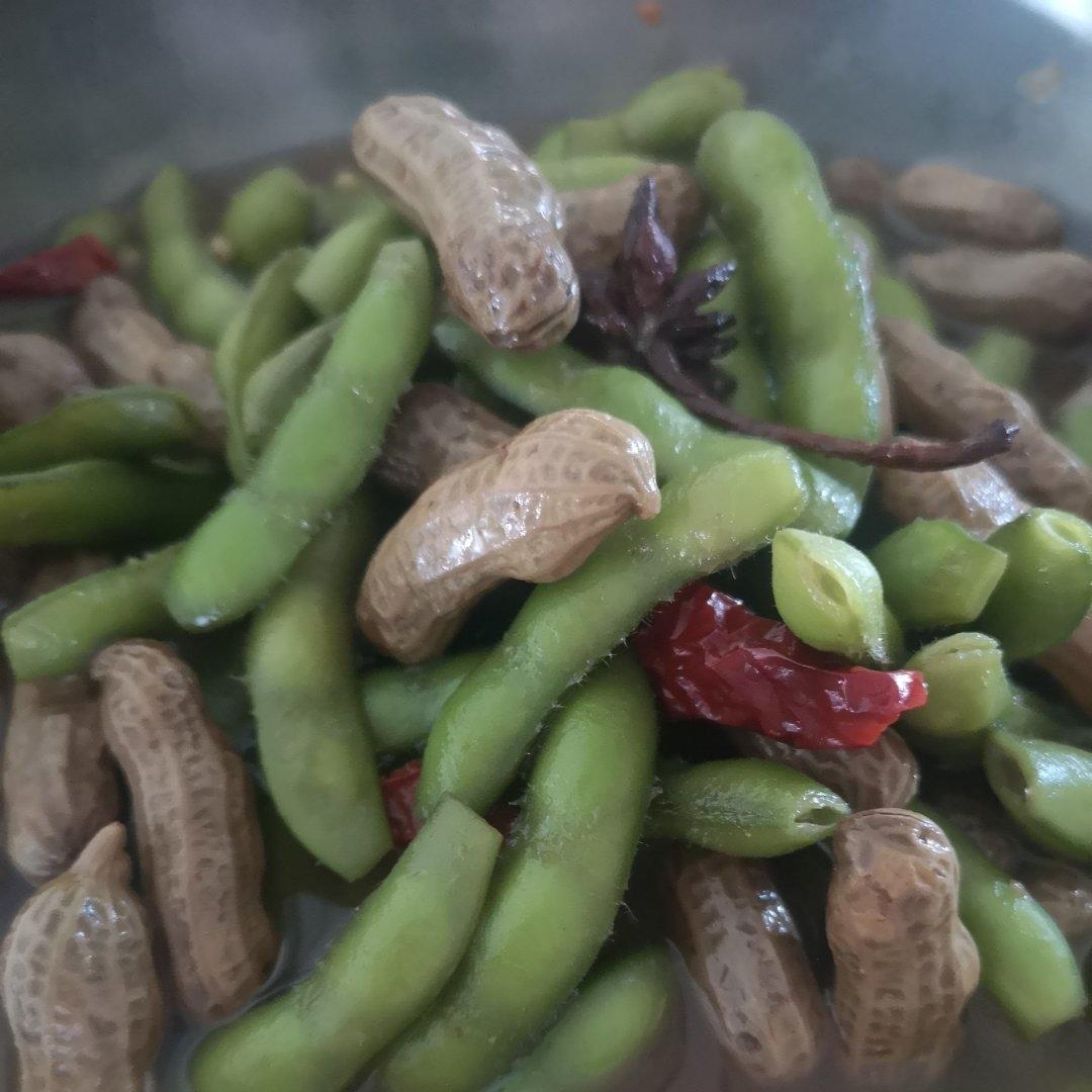 夏日必备煮五香毛豆花生🥜