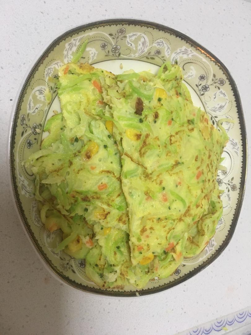 茭瓜鸡蛋饼