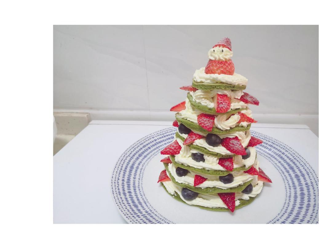 免烤箱❗️高颜值巨好吃的圣诞树松饼蛋糕🎄手把手教你做，让我们一起快乐过圣诞。