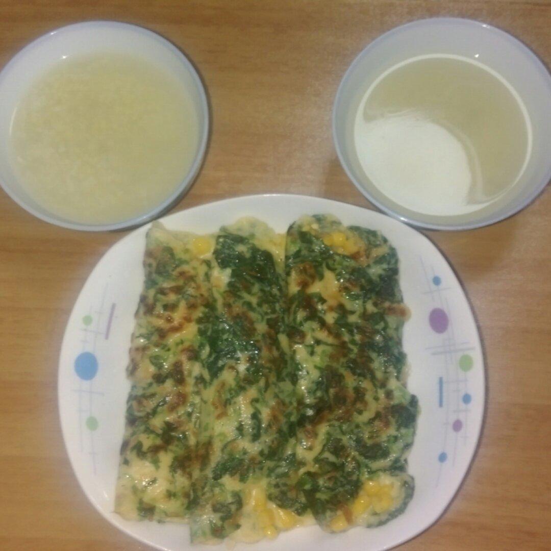 玉米芝士蔬菜蛋饼
