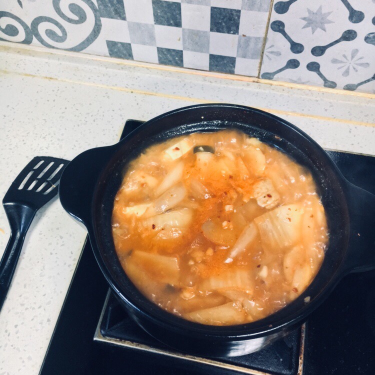 超简单好味的泡菜汤