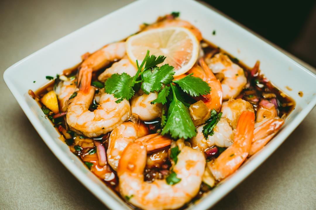 快手秘制凉拌汁柠檬腌虾