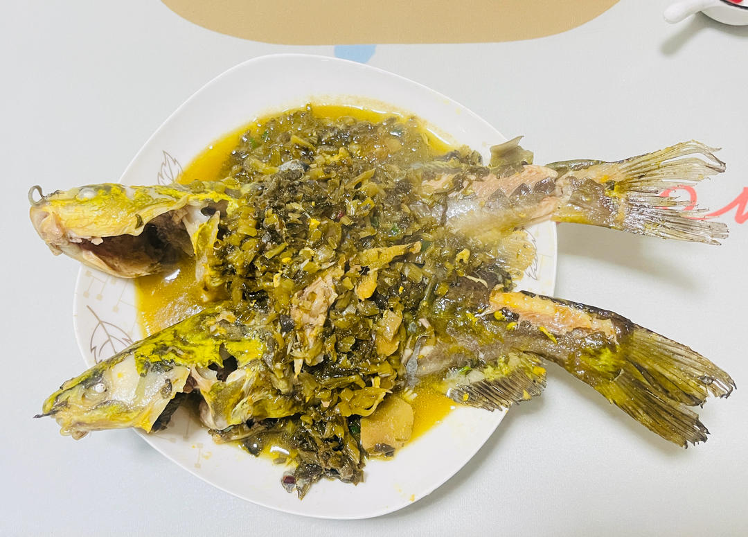 雪菜炒昂刺鱼（汪刺鱼