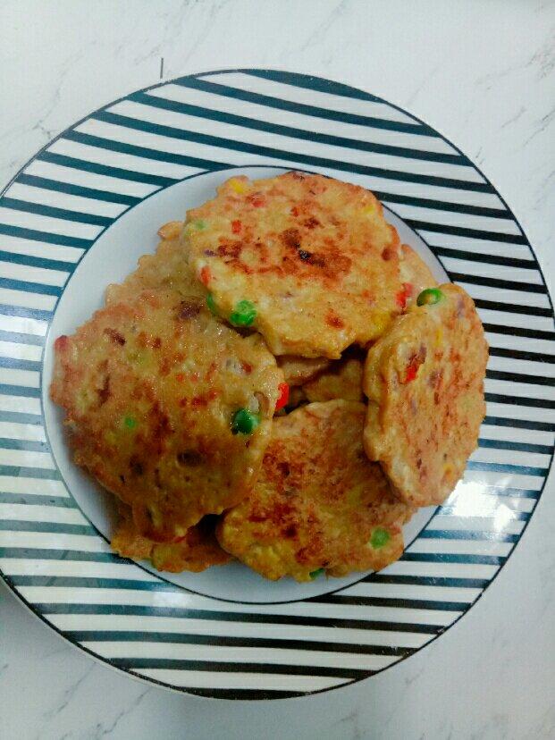 蔬菜鸡肉饼