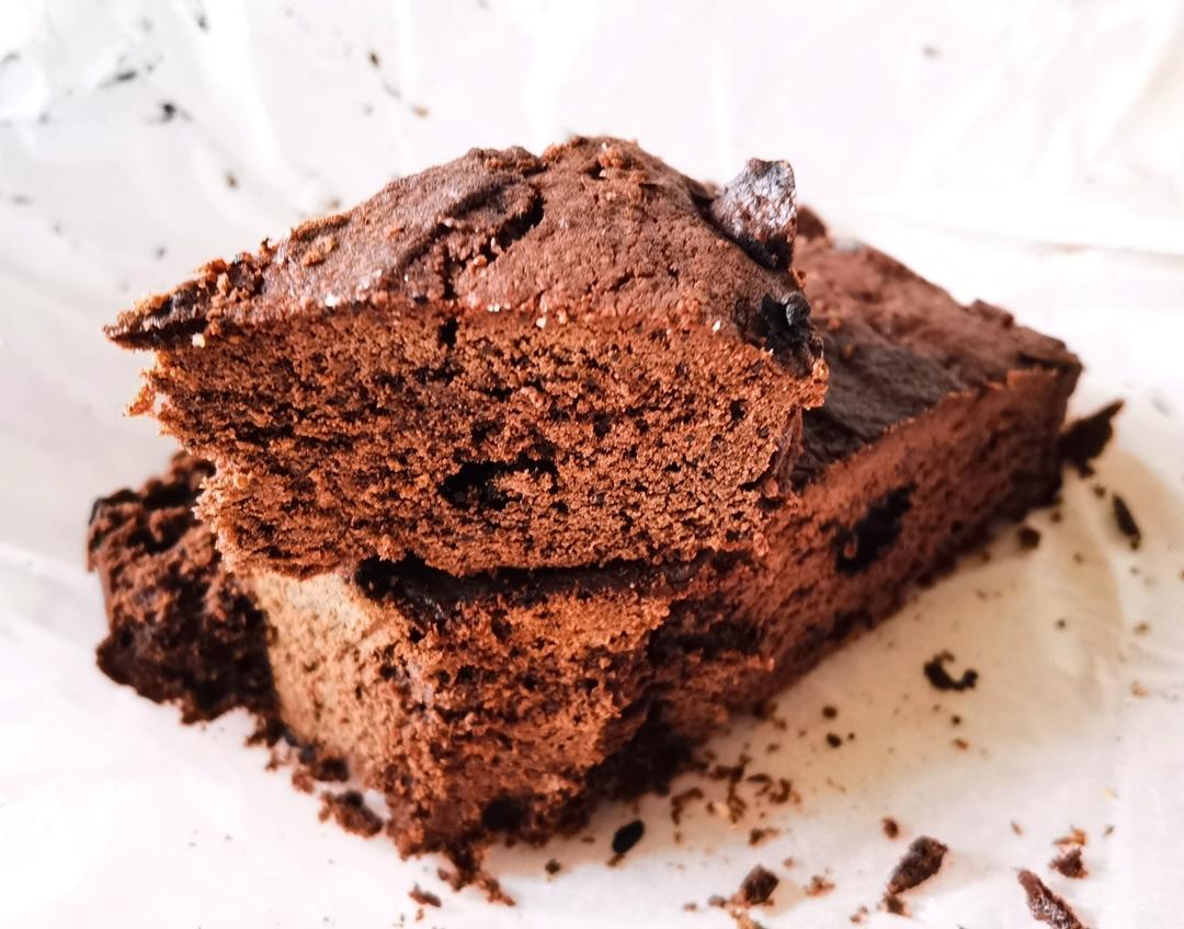 超浓郁全麦黑巧克力香蕉磅蛋糕🍫