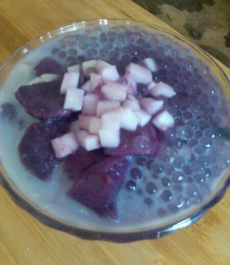 紫薯椰子西米露