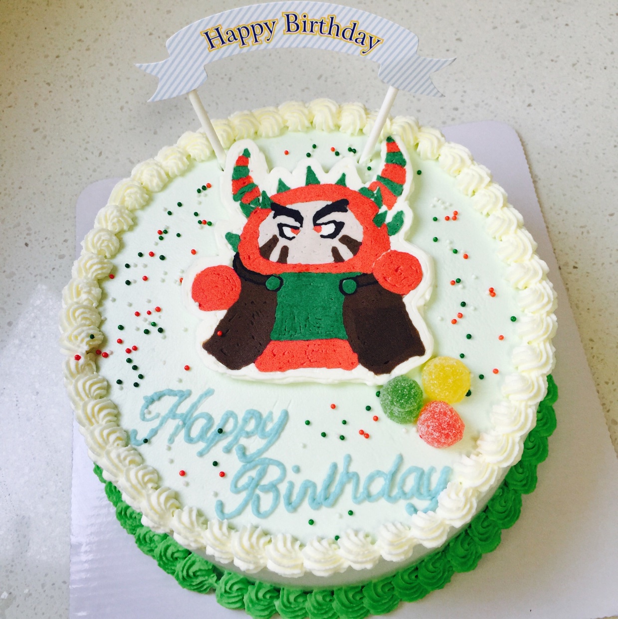 淡奶油裱花蛋糕