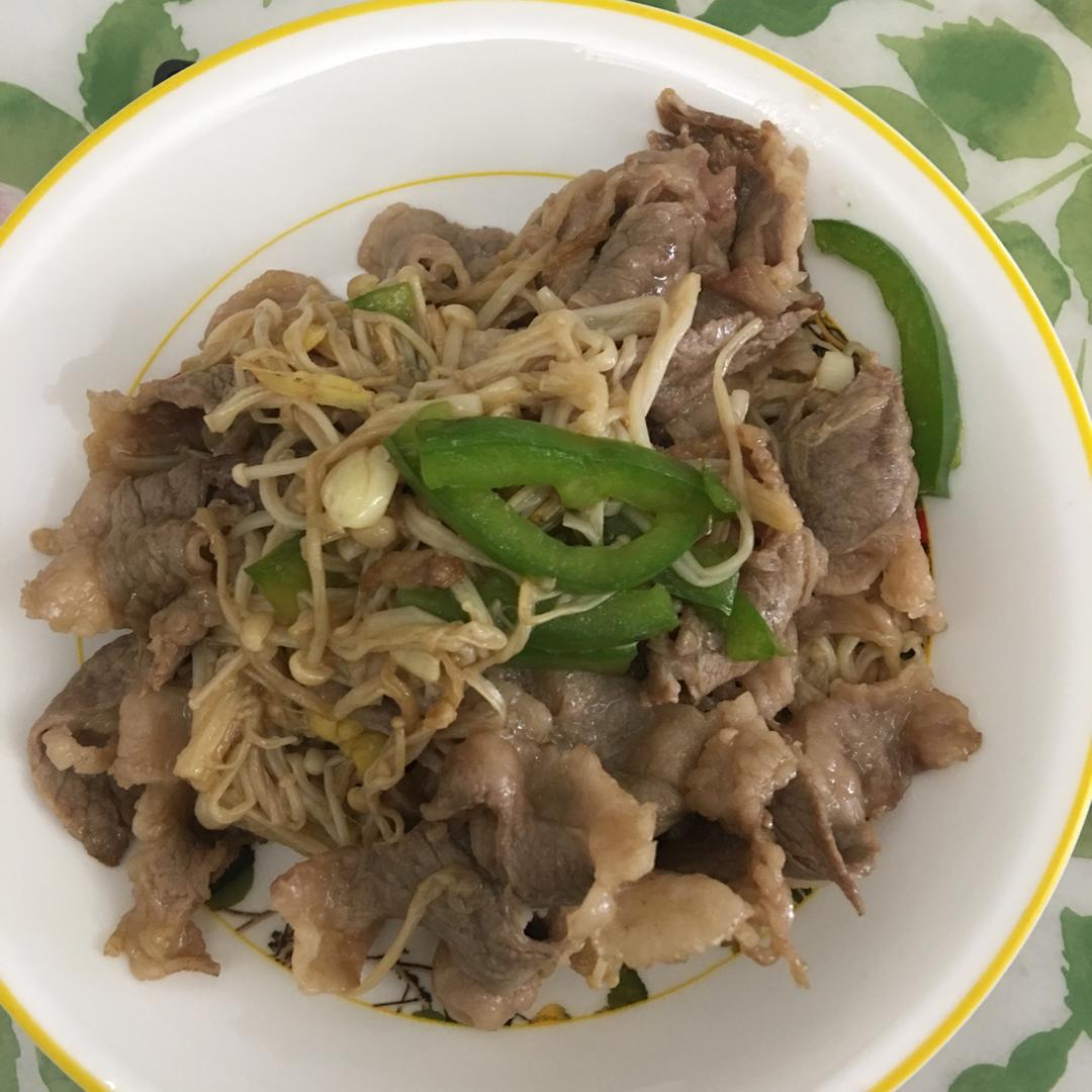 金针炒肥牛