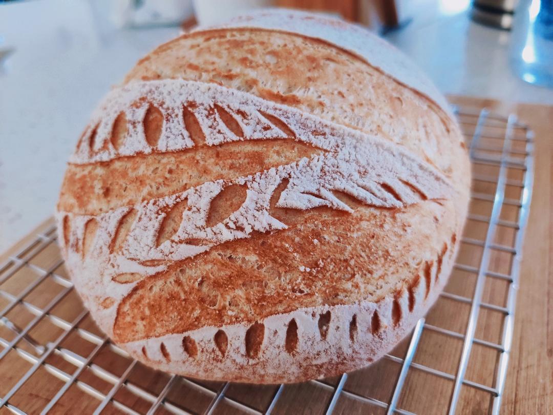 《割口发烧友的面包》—— 松软的自制酵母乡村面包（70%酵种 1）