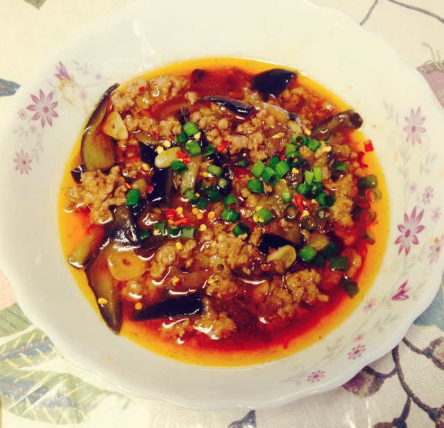 红烧肉沫茄子