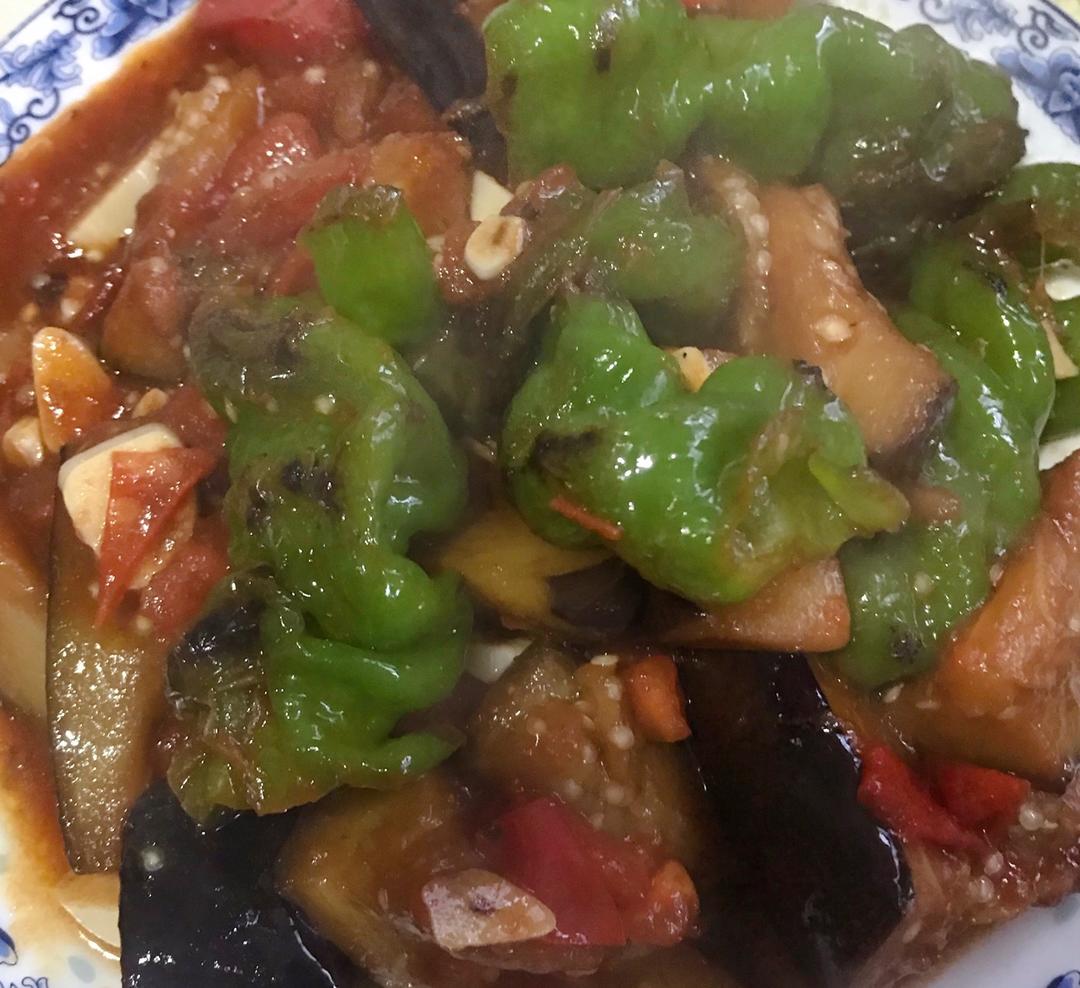 虎皮辣子烧茄子